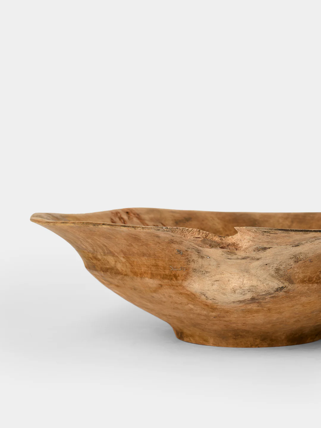 Iida Woodturning Hand-Turned Cherry Wood Earth-Finish Bowl