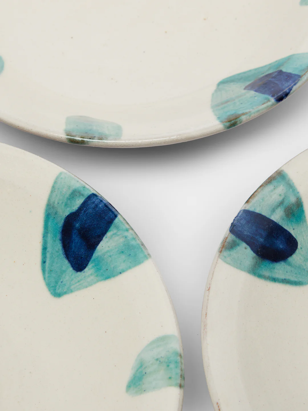 Anut Cairo Wadi Hand-Painted Ceramic Deep Plates – 10in/25cm (Set of 4)