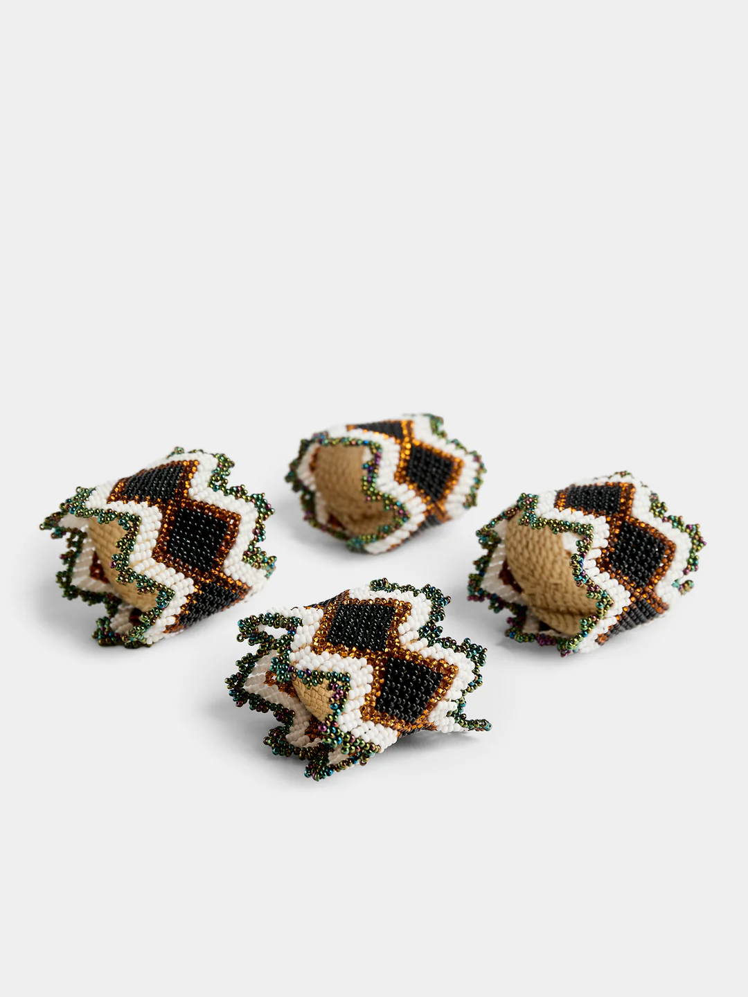 CasaLatina Beaded Napkin Rings (Set of 4)