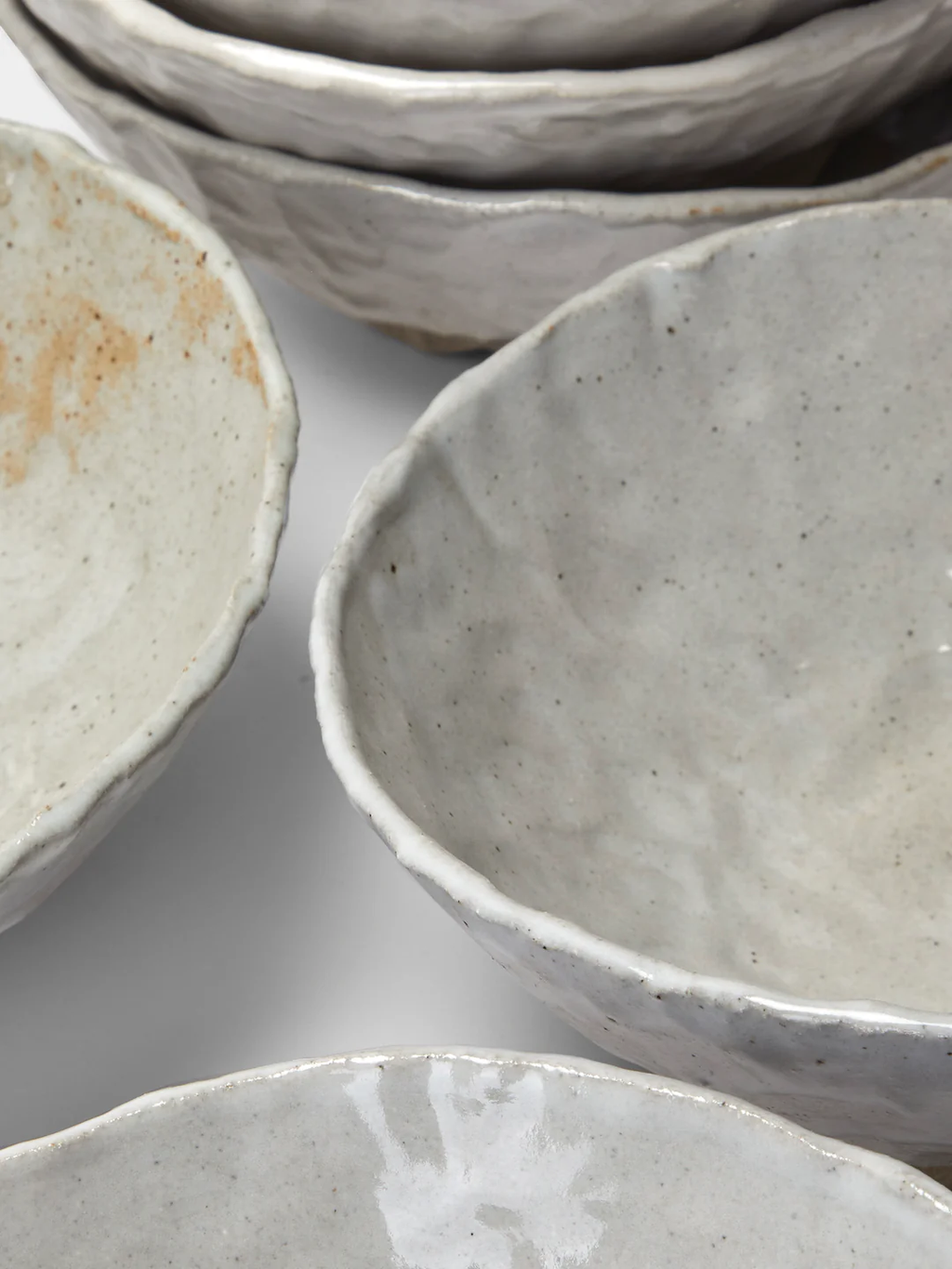 Estudio Vernís Wood-Fired Stoneware Large Bowls (Set of 6)