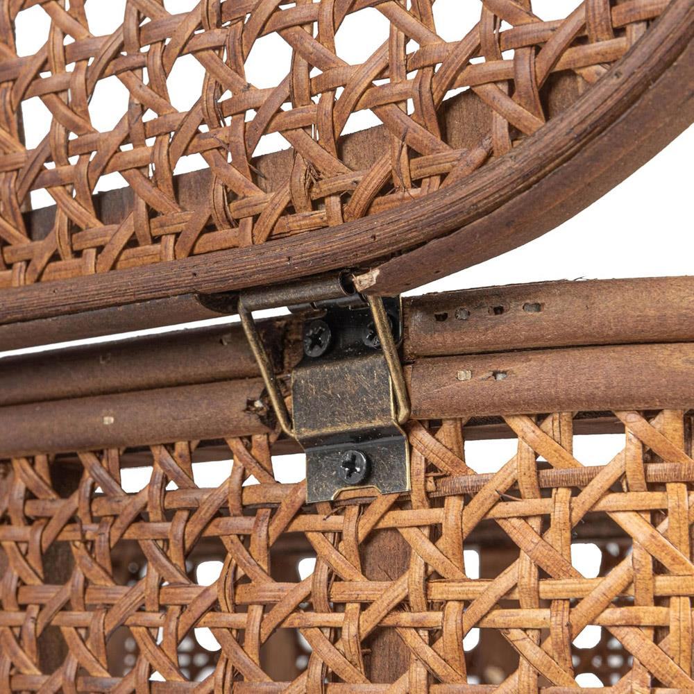 Myrtle Coastal Beach Dark Brown Rattan Decorative Box Set of 2