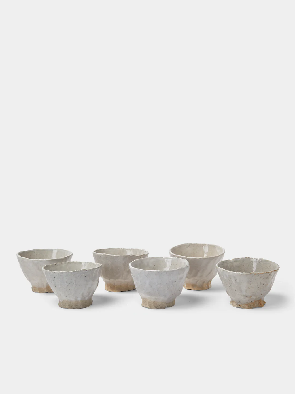 Estudio Vernís Wood-Fired Stoneware Snack Bowls (Set of 6)