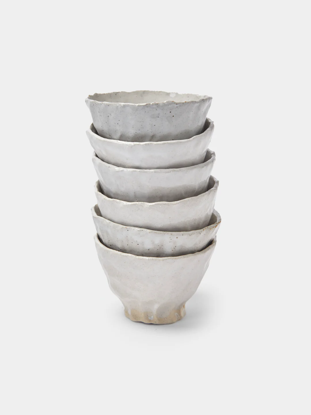 Estudio Vernís Wood-Fired Stoneware Snack Bowls (Set of 6)