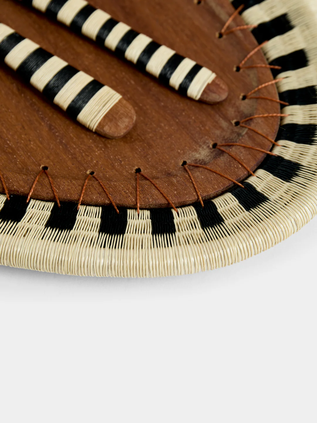 CasaLatina Pacifico Handwoven Werregue Palm and Wood Dish