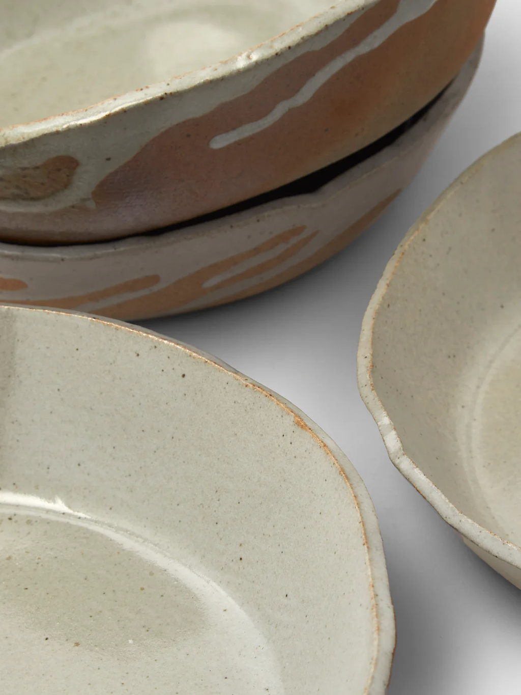 Estudio Vernís Wood-Fired Stoneware Deep Dinner Plates 8in/21cm (Set of 6)