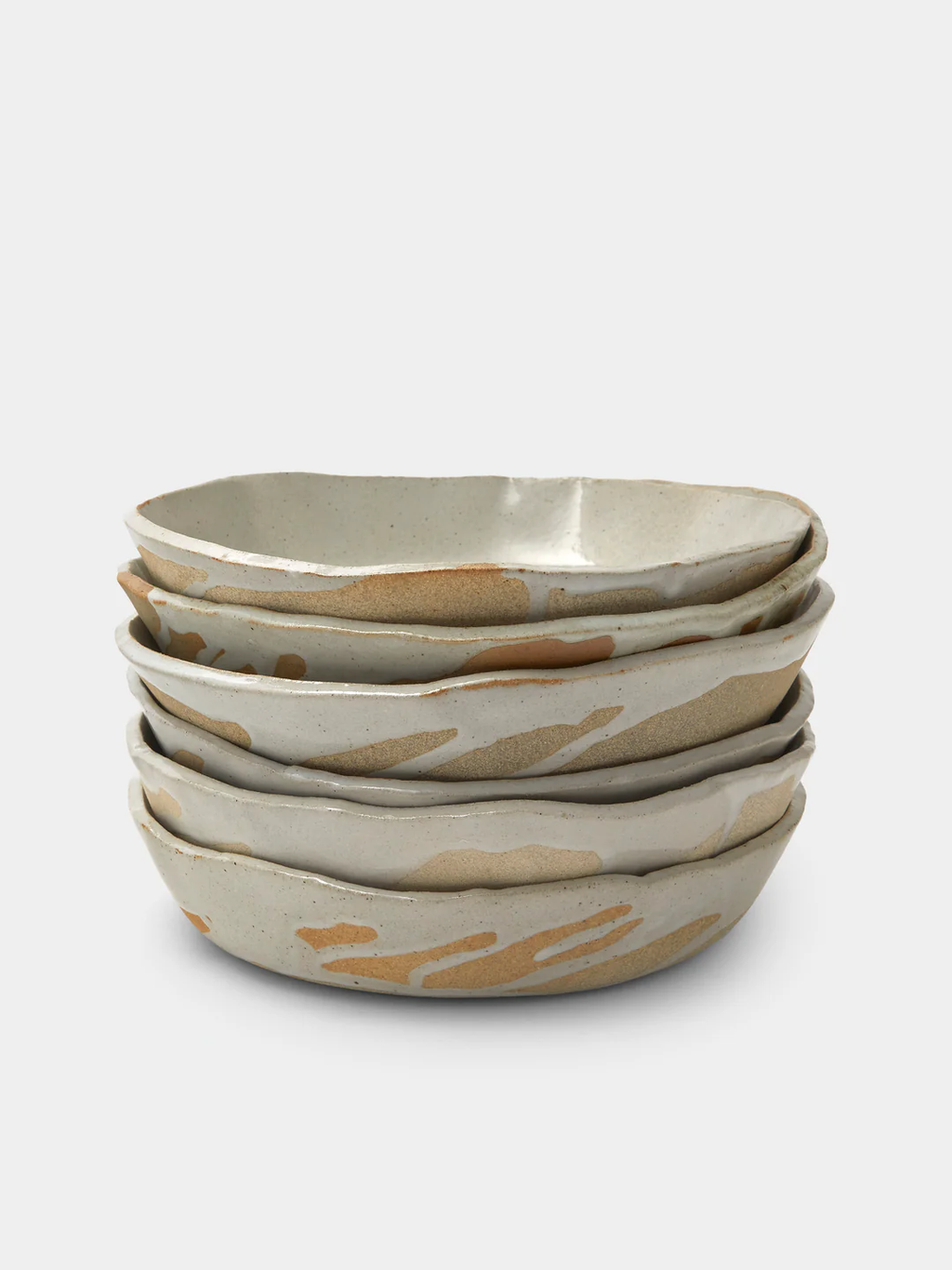 Estudio Vernís Wood-Fired Stoneware Deep Dinner Plates 8in/21cm (Set of 6)