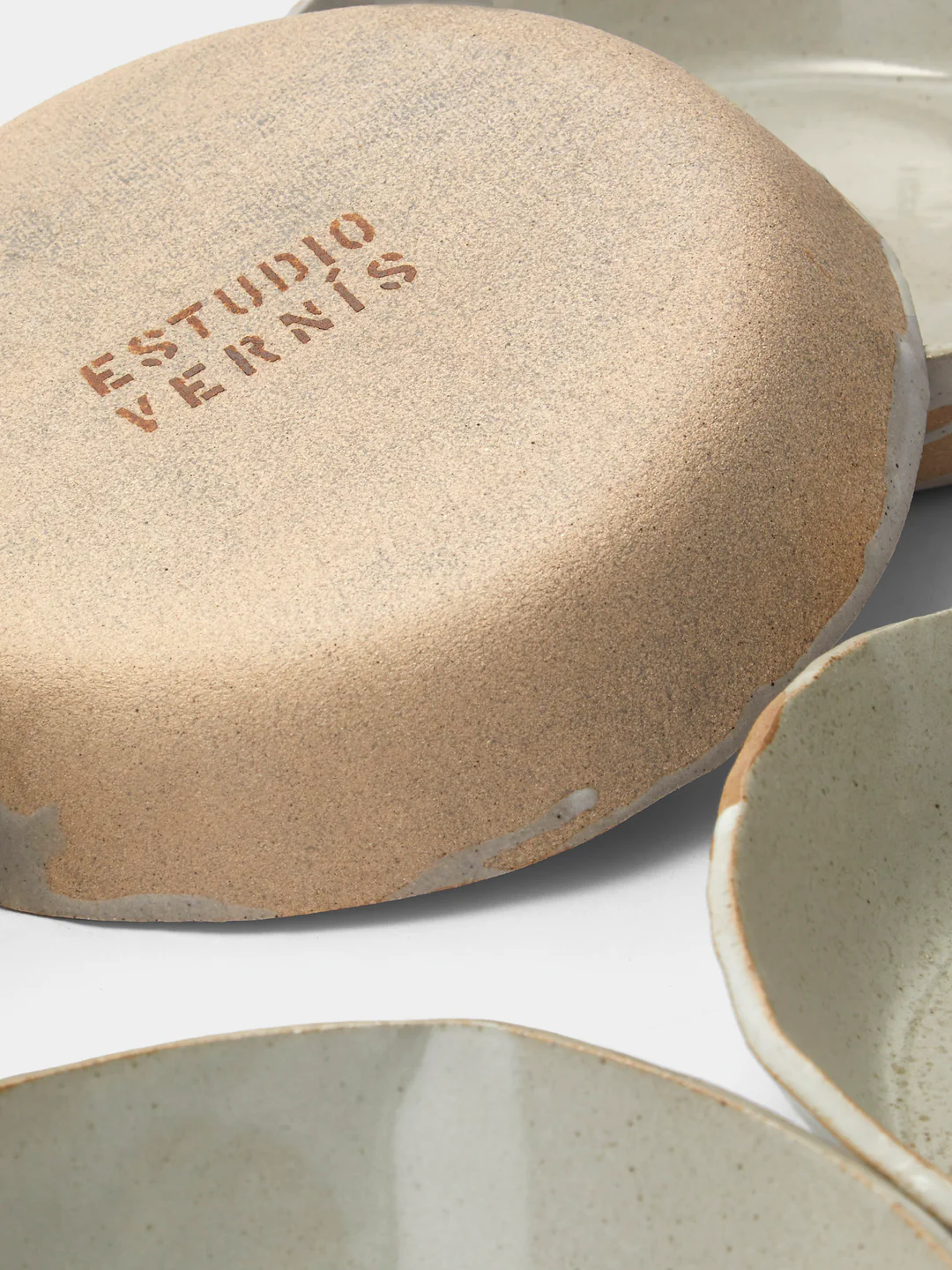 Estudio Vernís Wood-Fired Stoneware Deep Dinner Plates 8in/21cm (Set of 6)