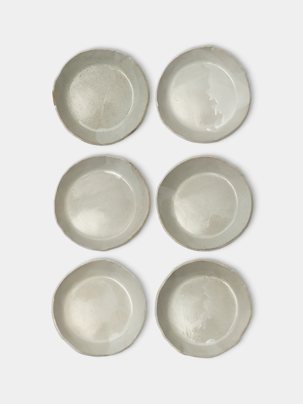 Estudio Vernís Wood-Fired Stoneware Deep Dinner Plates 8in/21cm (Set of 6)