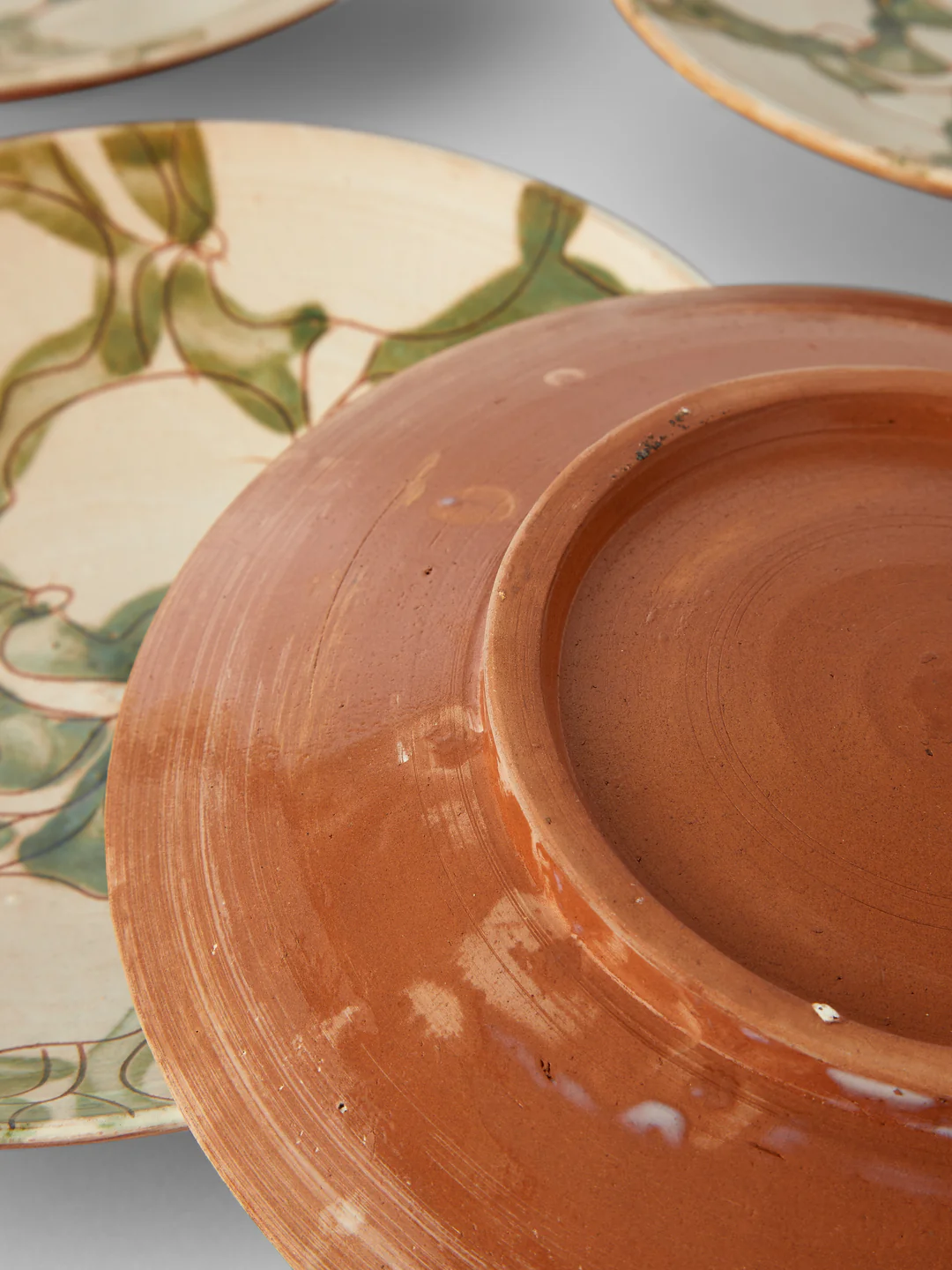 Anut Cairo Cotton Flower Hand-Painted Ceramic Salad / Dessert Plates – 8in/20cm (Set of 4)