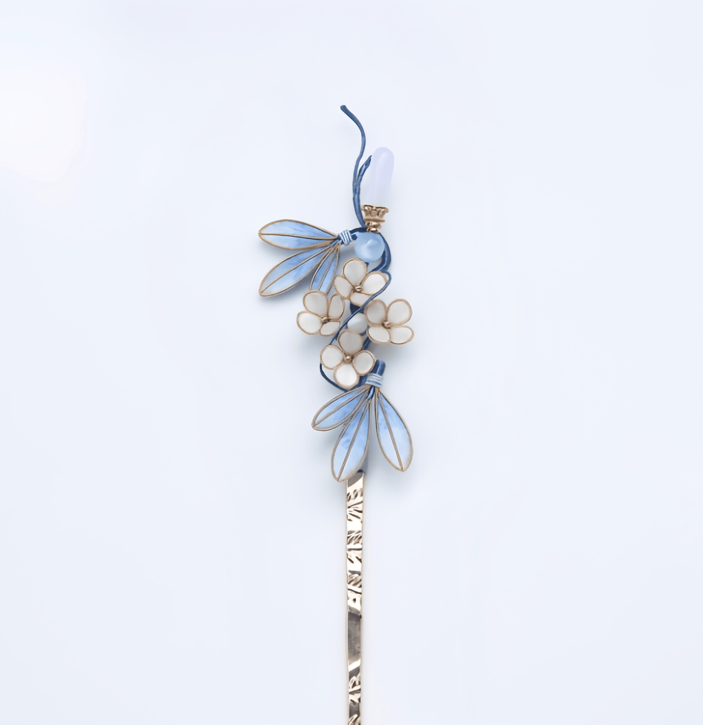 Handcrafted Heritage Blue & White Porcelain Hair Stick