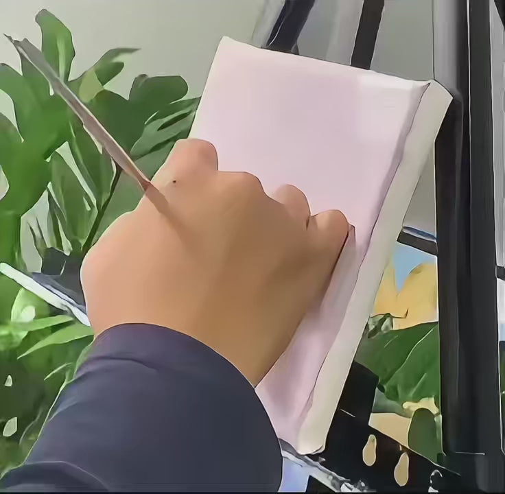 Friend, the road ahead exists--walk boldly Series | Original Oil Painting | Minimalist Art | 6 × 6 inches